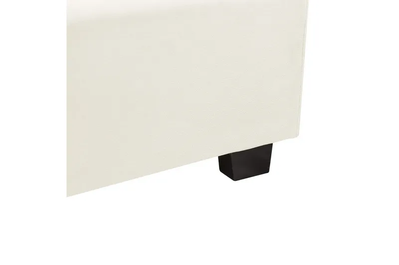 Seng med lamelramme Vincennes - Hvid, Sort, 140x200 cm - Møbler - Senge - Sengeramme & sengestel