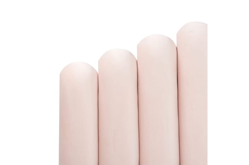 Seng med lamelramme Vincennes - Rosa, Sort, 140x200 cm - Møbler - Senge - Sengeramme & sengestel