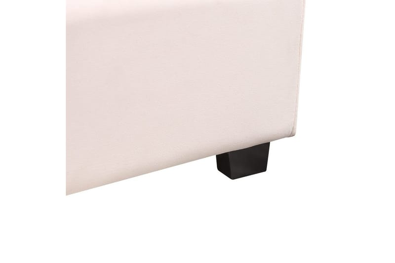 Seng med lamelramme Vincennes - Rosa, Sort, 180x200 cm - Møbler - Senge - Sengeramme & sengestel