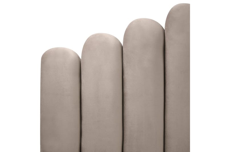 Seng med lamelramme Vincennes - Taupe, sort, 180x200 cm - Møbler - Senge - Sengeramme & sengestel