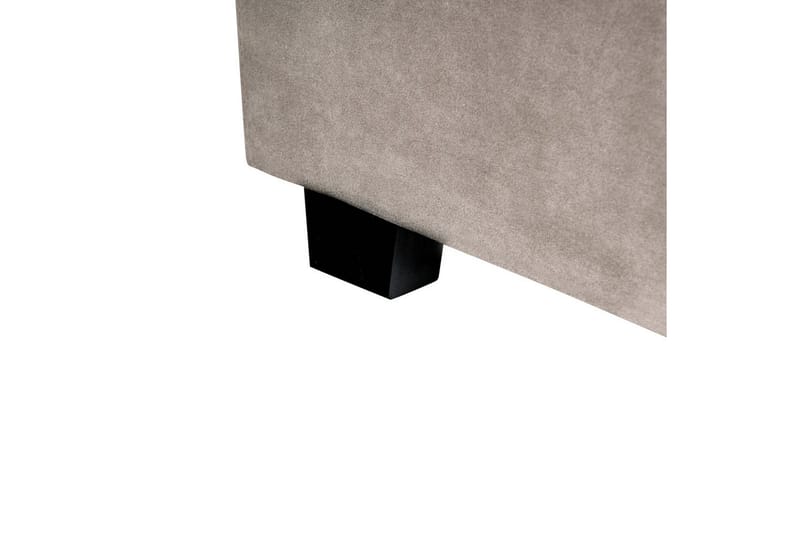 Seng med lamelramme Vincennes - Taupe, sort, 180x200 cm - Møbler - Senge - Sengeramme & sengestel