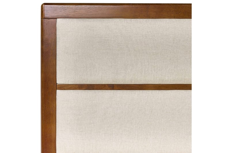 Seng med lamelramme Poissy - Mørkt træ, beige, 180x200 cm - Møbler - Senge - Sengeramme & sengestel