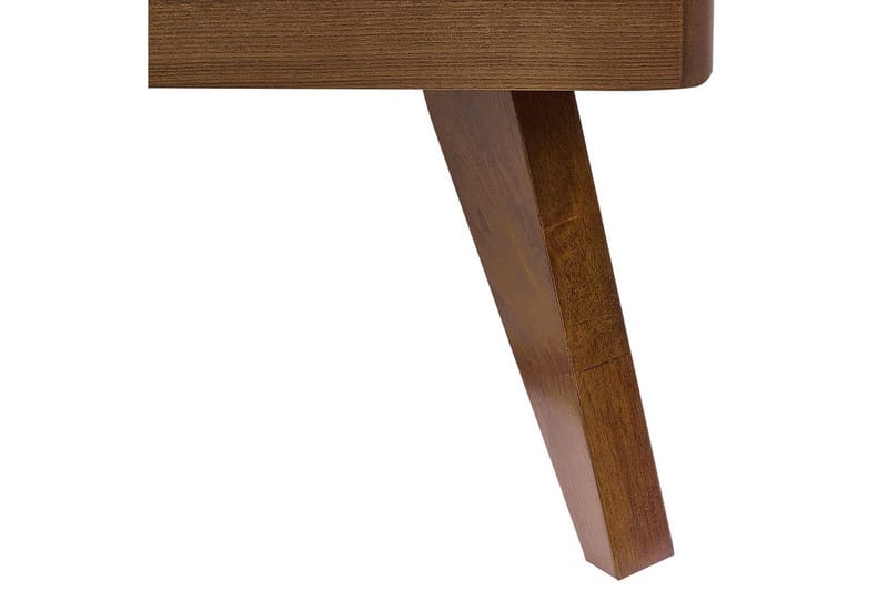 Seng med lamelramme Poissy - Mørkt træ, beige, 180x200 cm - Møbler - Senge - Sengeramme & sengestel