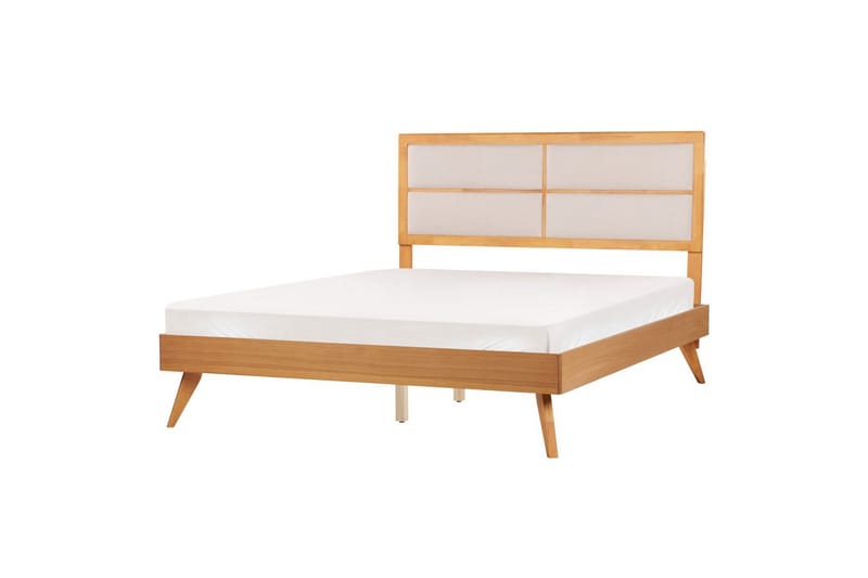 Seng med lamelramme Poissy - Lyst træ, beige, 160x200 cm - Møbler - Senge - Sengeramme & sengestel