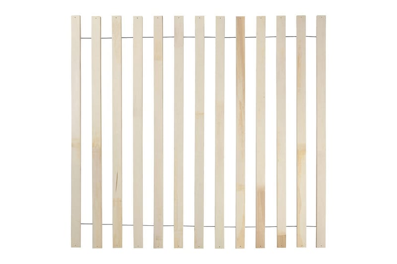 Seng med LED-belysning Boisset - Brun/Gummitræ, 160x200 cm - Møbler - Senge - Sengeramme & sengestel