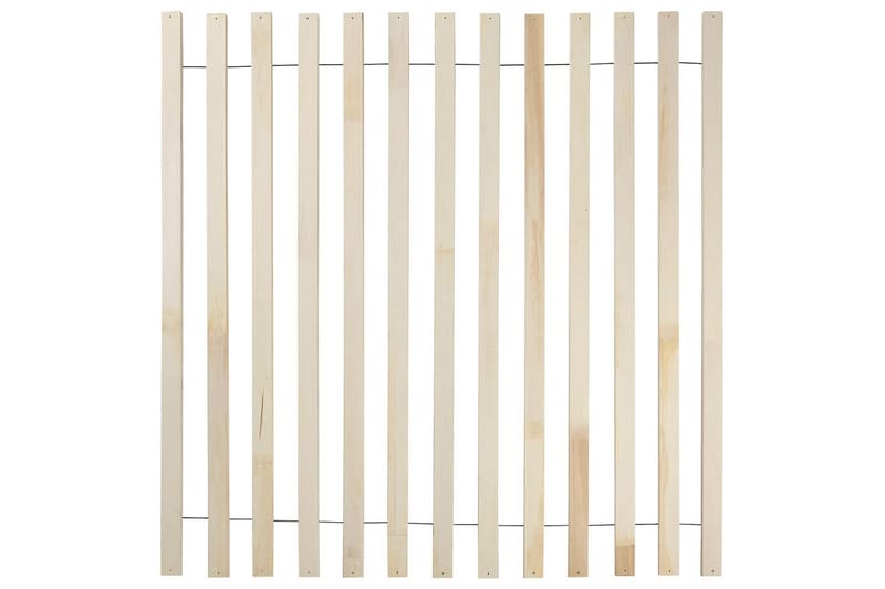 Seng med LED-belysning Boisset - Brun/Gummitræ, 180x200 cm - Møbler - Senge - Sengeramme & sengestel