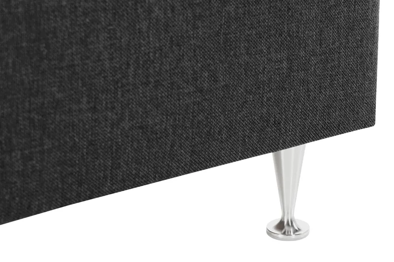 Alessia Komplet Sengesæt med Opbevaring LED-belysning 160x200 cm - Sort - Møbler - Senge - Seng med opbevaring