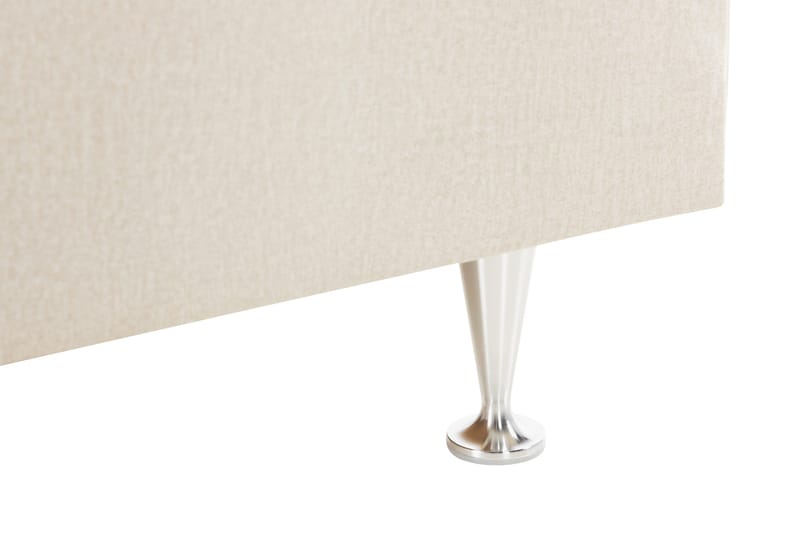 Alessia Komplet Sengesæt med Opbevaring LED-belysning 180x200 cm - Beige - Møbler - Senge - Seng med opbevaring