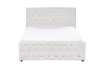 Seng med opbevaring Amiens - Beige, 140x200 cm - Møbler - Senge - Sengeramme & sengestel