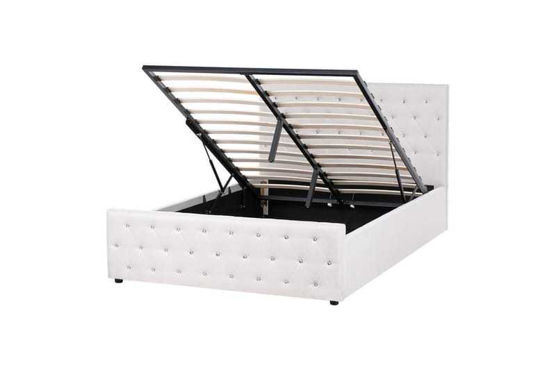 Seng med opbevaring Amiens, Beige, 140x200 cm