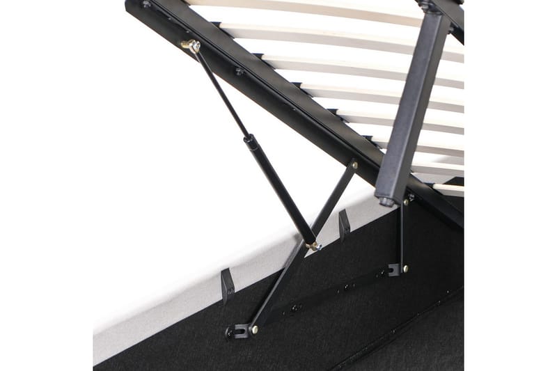 Seng med opbevaring Amiens - Beige, 140x200 cm - Møbler - Senge - Sengeramme & sengestel