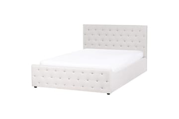 Seng med opbevaring Amiens - Beige, 160x200 cm - Møbler - Senge - Sengeramme & sengestel