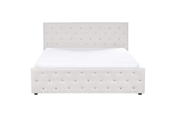 Seng med opbevaring Amiens - Beige, 180x200 cm - Møbler - Senge - Sengeramme & sengestel