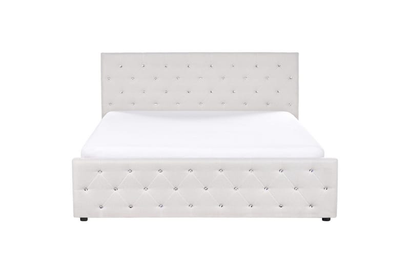 Seng med opbevaring Amiens - Beige, 180x200 cm - Møbler - Senge - Sengeramme & sengestel