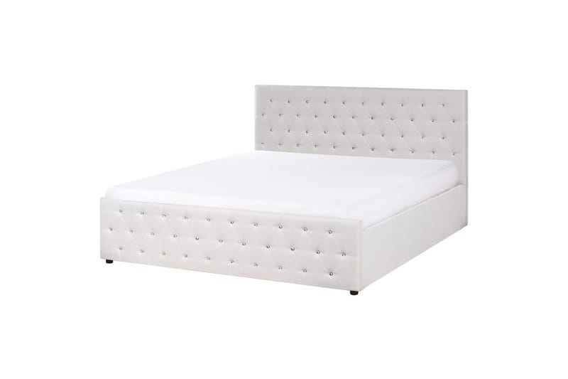 Seng med opbevaring Amiens - Beige, 180x200 cm - Møbler - Senge - Sengeramme & sengestel