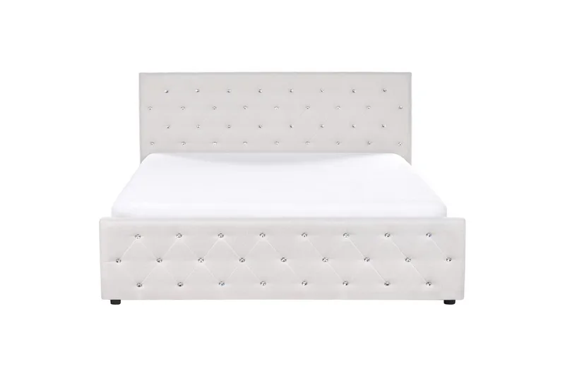 Seng med opbevaring Amiens - Beige, 180x200 cm - Møbler - Senge - Sengeramme & sengestel