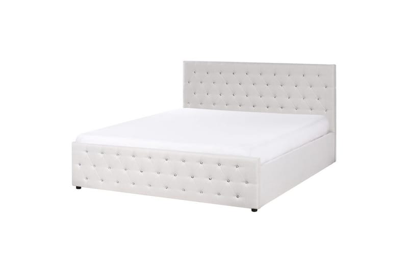 Seng med opbevaring Amiens - Beige, 180x200 cm - Møbler - Senge - Sengeramme & sengestel