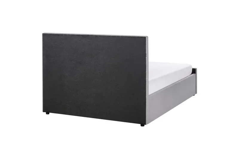 Seng med opbevaring Amiens - Grå, 140x200 cm - Møbler - Senge - Sengeramme & sengestel