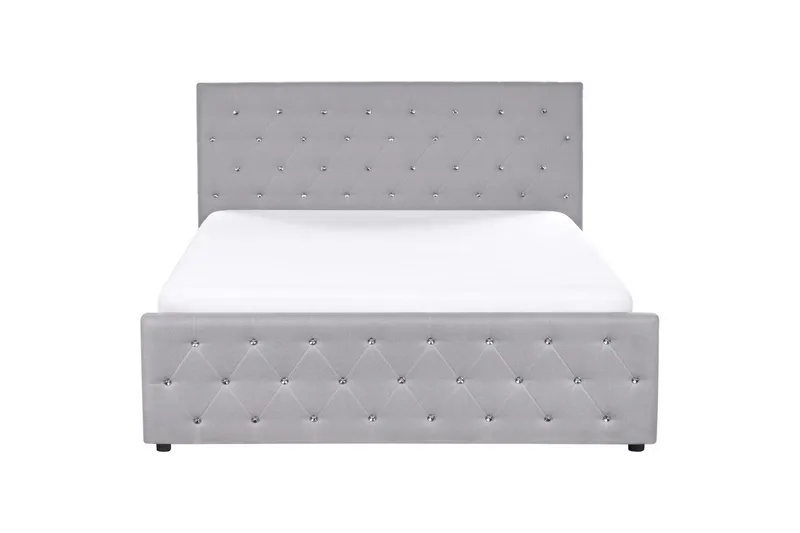 Seng med opbevaring Amiens - Grå, 180x200 cm - Møbler - Senge - Sengeramme & sengestel