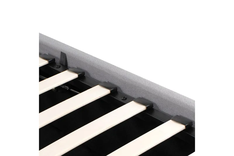 Seng med opbevaring Amiens - Grå, 180x200 cm - Møbler - Senge - Sengeramme & sengestel