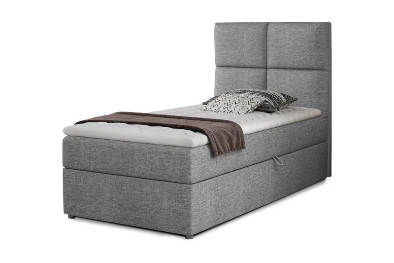 Arcore Opbevaringsseng 90x200 cm Ternet, Grå