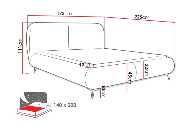 Arondel Opbevaringsseng - Beige - Møbler - Senge - Seng med opbevaring