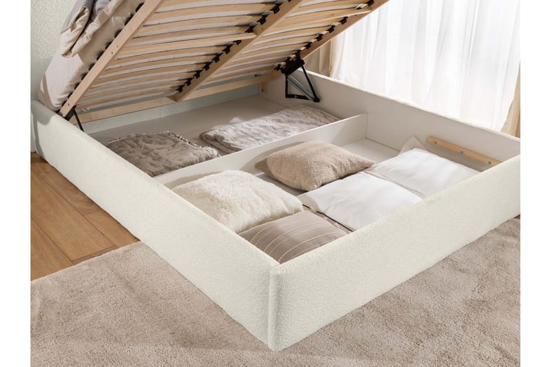 Arondel Opbevaringsseng - Beige - Møbler - Senge - Seng med opbevaring