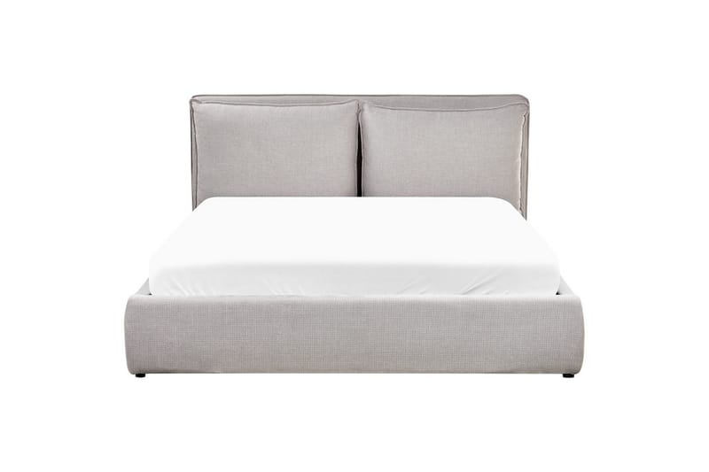 Seng med opbevaring Bajonna - Grå, 160x200 cm - Møbler - Senge - Sengeramme & sengestel