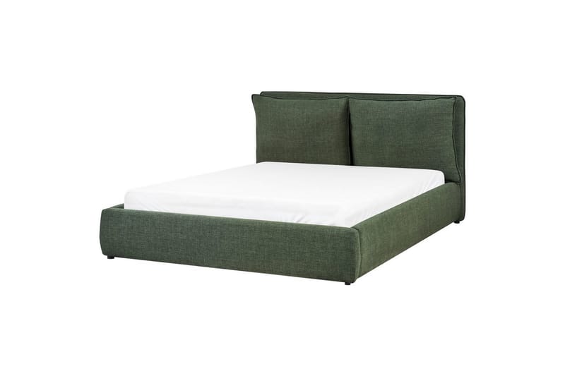 Seng med opbevaring Bajonna - Grøn, 160x200 cm - Møbler - Senge - Sengeramme & sengestel