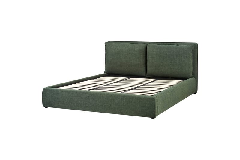 Seng med opbevaring Bajonna - Grøn, 180x200 cm - Møbler - Senge - Sengeramme & sengestel