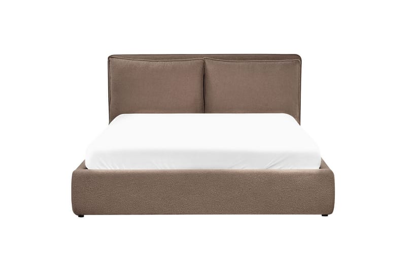 Seng med opbevaring Bajonna - Taupe, 160x200 cm - Møbler - Senge - Sengeramme & sengestel