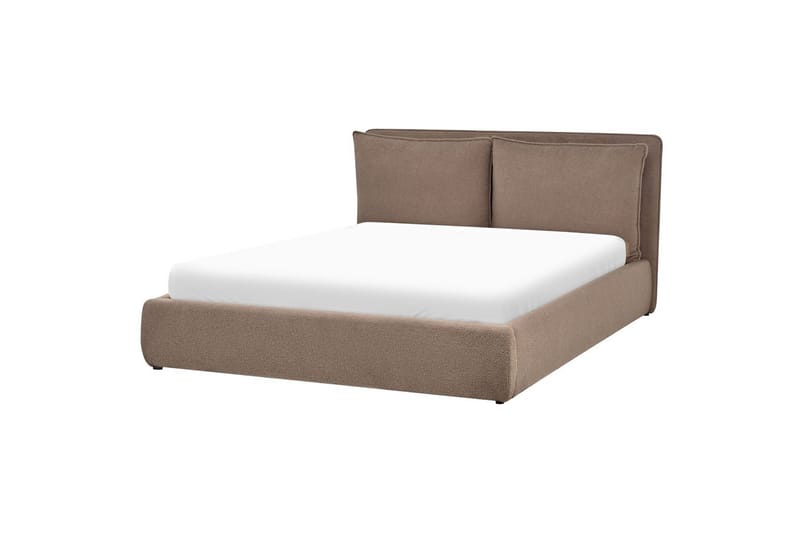 Seng med opbevaring Bajonna - Taupe, 160x200 cm - Møbler - Senge - Sengeramme & sengestel