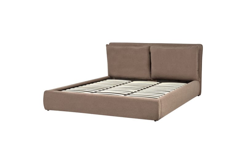 Seng med opbevaring Bajonna - Taupe, 180x200 cm - Møbler - Senge - Sengeramme & sengestel