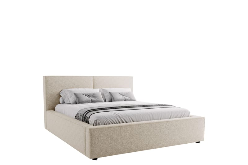 Bizantine Opbevaringsseng 140x200 cm - Grå - Møbler - Senge - Seng med opbevaring