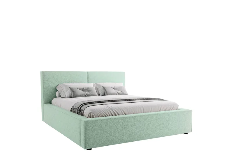 Bizantine Opbevaringsseng 140x200 cm - Grøn - Møbler - Senge - Seng med opbevaring