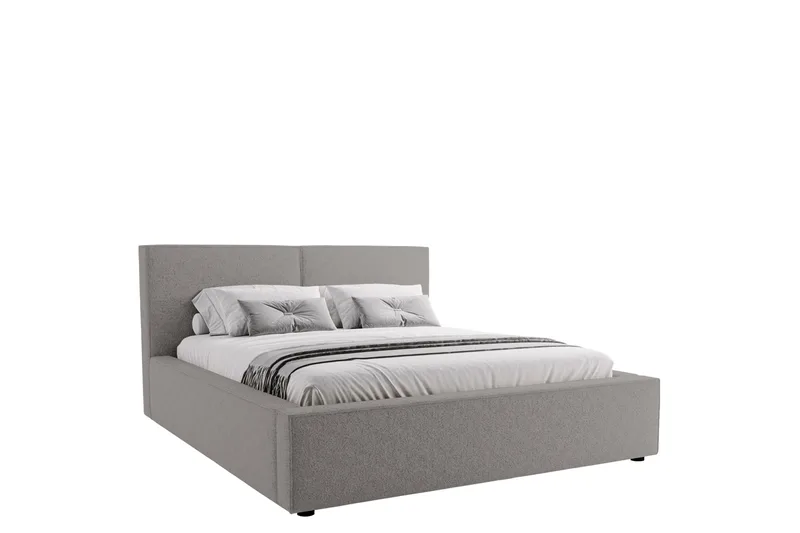 Bizantine Opbevaringsseng 200x200 cm - Grå - Møbler - Senge - Seng med opbevaring