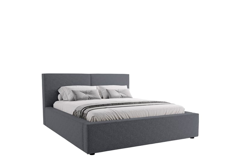 Bizantine Opbevaringsseng 200x200 cm - Grå - Møbler - Senge - Seng med opbevaring