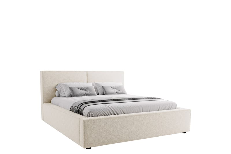 Bizantine Opbevaringsseng 200x200 cm - Hvid - Møbler - Senge - Seng med opbevaring