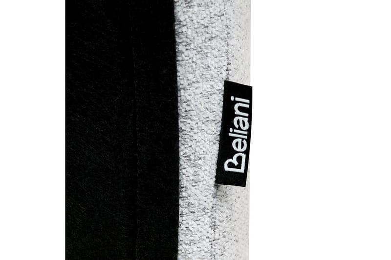 Seng med opbevaring Blagnac - Grå/Polyester, Grå/polyester, 180x200 cm - Møbler - Senge - Sengeramme & sengestel