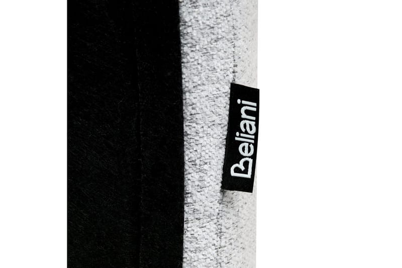 Seng med opbevaring Blagnac - Grå/Polyester, Grå/polyester, 180x200 cm - Møbler - Senge - Sengeramme & sengestel
