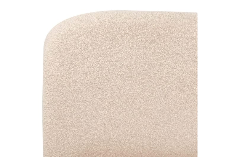 Seng med opbevaring Blagnac - Lys beige/Bouclé, 180x200 cm - Møbler - Senge - Sengeramme & sengestel