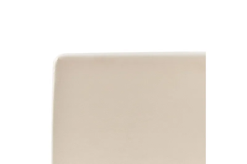 Seng med opbevaring Bousse - Beige/Fløjl, 180x200 cm - Møbler - Senge - Sengeramme & sengestel