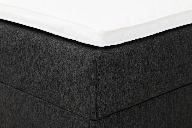 Boxy Box Bed 120x200 cm Seng med Opbevaring - Sort/Grå - Møbler - Senge - Komplet sengepakke