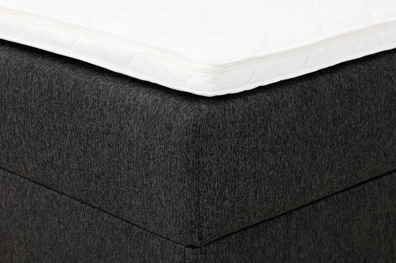 Boxy Box Bed 160x200 cm Seng med Opbevaring - Sort/Grå - Komplet sengepakke - Seng med opbevaring