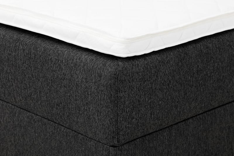 Boxy Box Bed 180x200 cm Seng med Opbevaring - Sort/Grå - Møbler - Senge - Komplet sengepakke