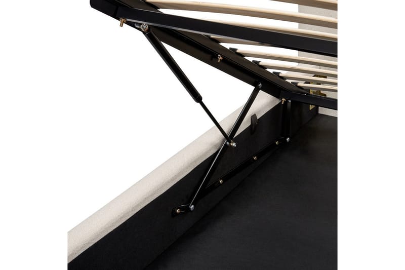 Seng med opbevaring Campagne - Beige, 160x200 cm - Møbler - Senge - Sengeramme & sengestel