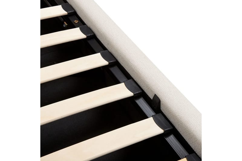 Seng med opbevaring Campagne - Beige, 160x200 cm - Møbler - Senge - Sengeramme & sengestel