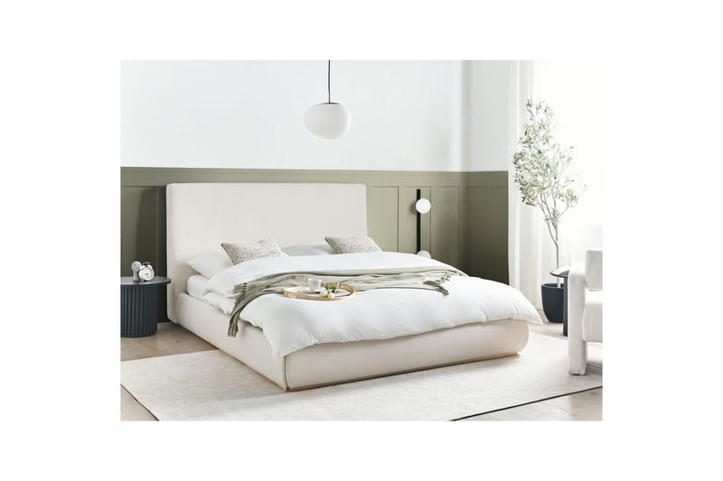 Seng med opbevaring Campagne - Beige, 160x200 cm - Møbler - Senge - Sengeramme & sengestel
