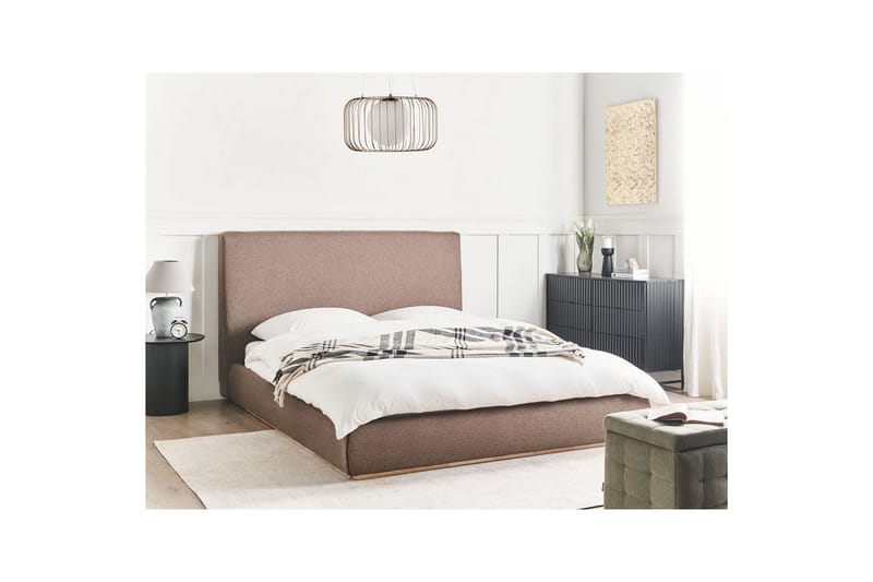 Seng med opbevaring Campagne - Brun, 160x200 cm - Møbler - Senge - Sengeramme & sengestel