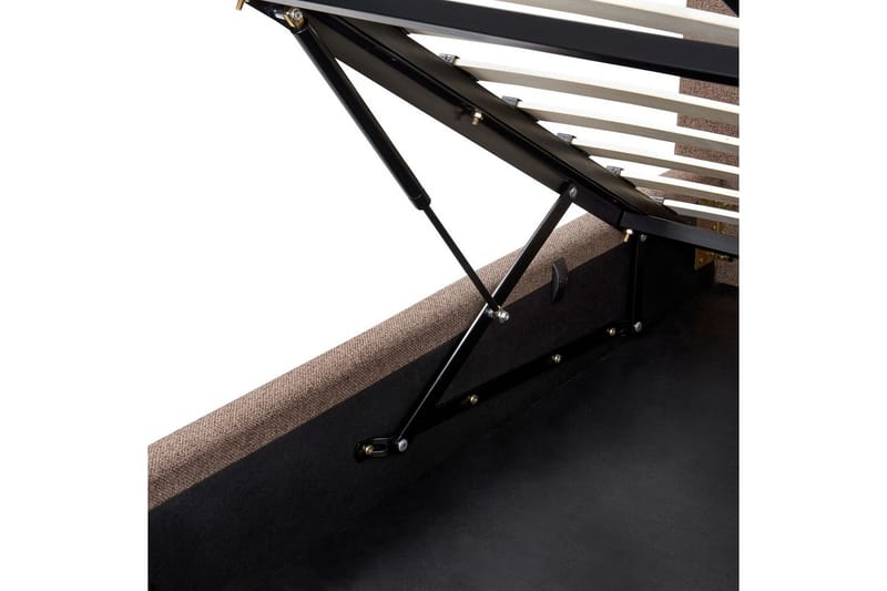 Seng med opbevaring Campagne - Brun, 160x200 cm - Møbler - Senge - Sengeramme & sengestel